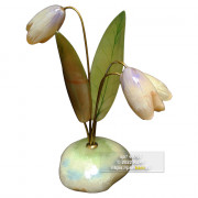 Сувенир из селенита "Подснежник" 3 цветка
