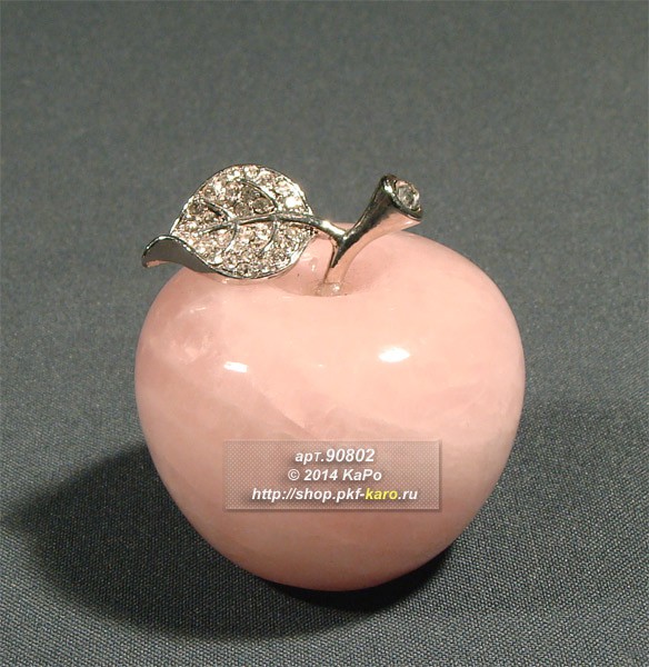 Яблоко из розового кварца Д-55х60 мм Яблоко из розового кварца Д-55х60 мм