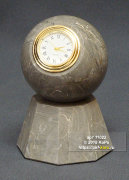 Часы "Шар на подставке" из строматолита
