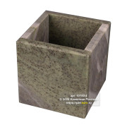 Кашпо для суккулентов из офиокальцита