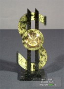 Часы из змеевика "Доллар" малый