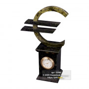 Часы из змеевика "Евро" 