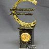 Часы из змеевика "Евро"