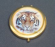 Зеркало из селенита "Тигр"