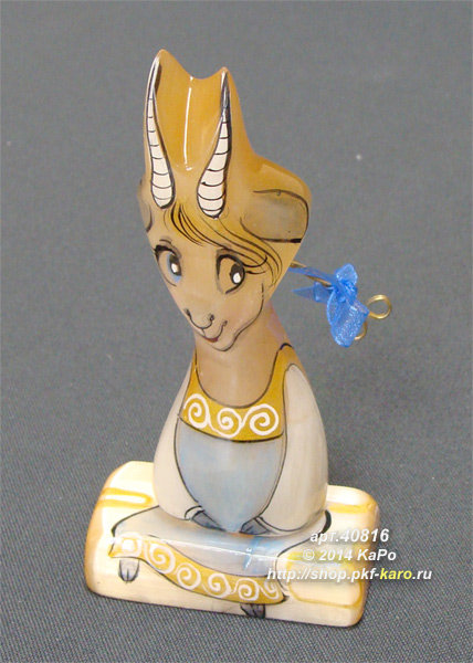 40816 Фигурка из селенита "Коза Варвара-краса" 