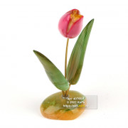 Сувенир из селенита "Цветок Тюльпан"