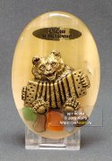 Сувенир-магнит из селенита "Медведь с гармошкой"