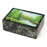 Шкатулка из змеевика с рисунком "Лето", с шарнирам 