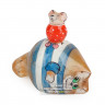 Кот с мышкой из селенита 