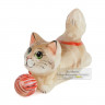 Кот с клубком из селенита 