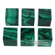 Кубик из малахита 