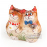Кот с кошкой из селенита 