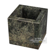 Кашпо для суккулентов из змеевика 