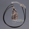 Кулон из жеоды агата на шнурке