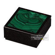 Шкатулка из малахита и долерита