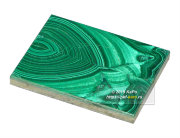 Пластина из малахита и змеевика