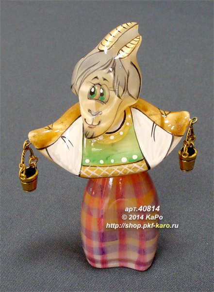 40814 Фигурка из селенита "Коза Дуняша" 