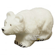 Медведь белый из кальцита 
