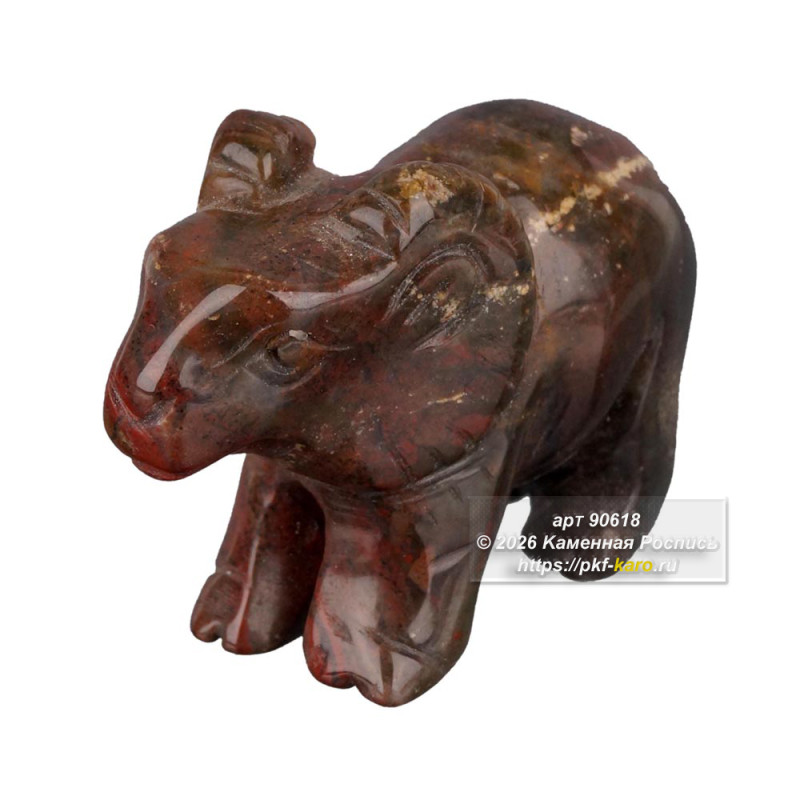 Баран из яшмы  Декоративная фигурка барана из цельной яшмы, вырезана с минималистичным, но выразительным стилем. Глубокие и тёмные тона яшмы придают изделию глубину и теплоту. Подходит как элемент декора, а также как тихое, но значимое напоминание о природе и спокойствии.

На фото типовое изделие, оригинал может отличаться по размеру и весу (в пределах 10%), цвету, рисунку камня. 